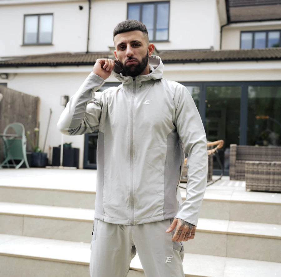 Mens Grey tracksuit set