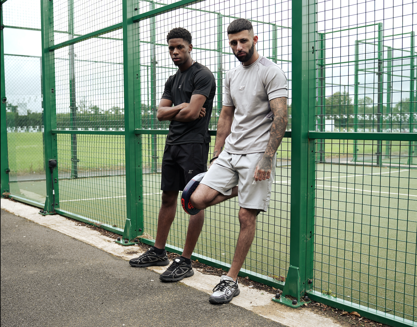 mens black and grey tshirt and shorts co-ord sets