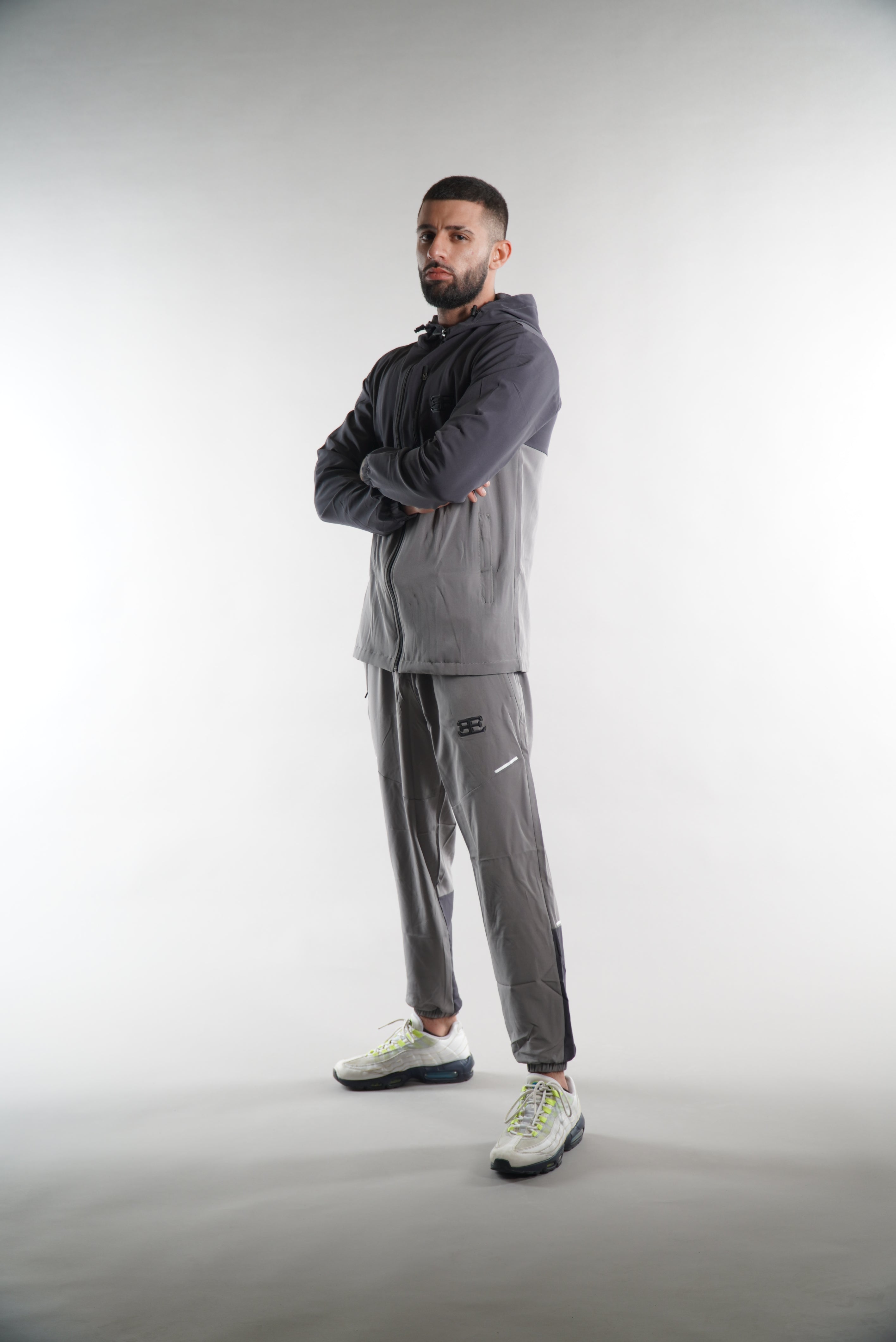 Men's Elegante Grey Tracksuit joggers, mens sports tracksuit sets, activewear, gym wear, sportswear clothing, joggers