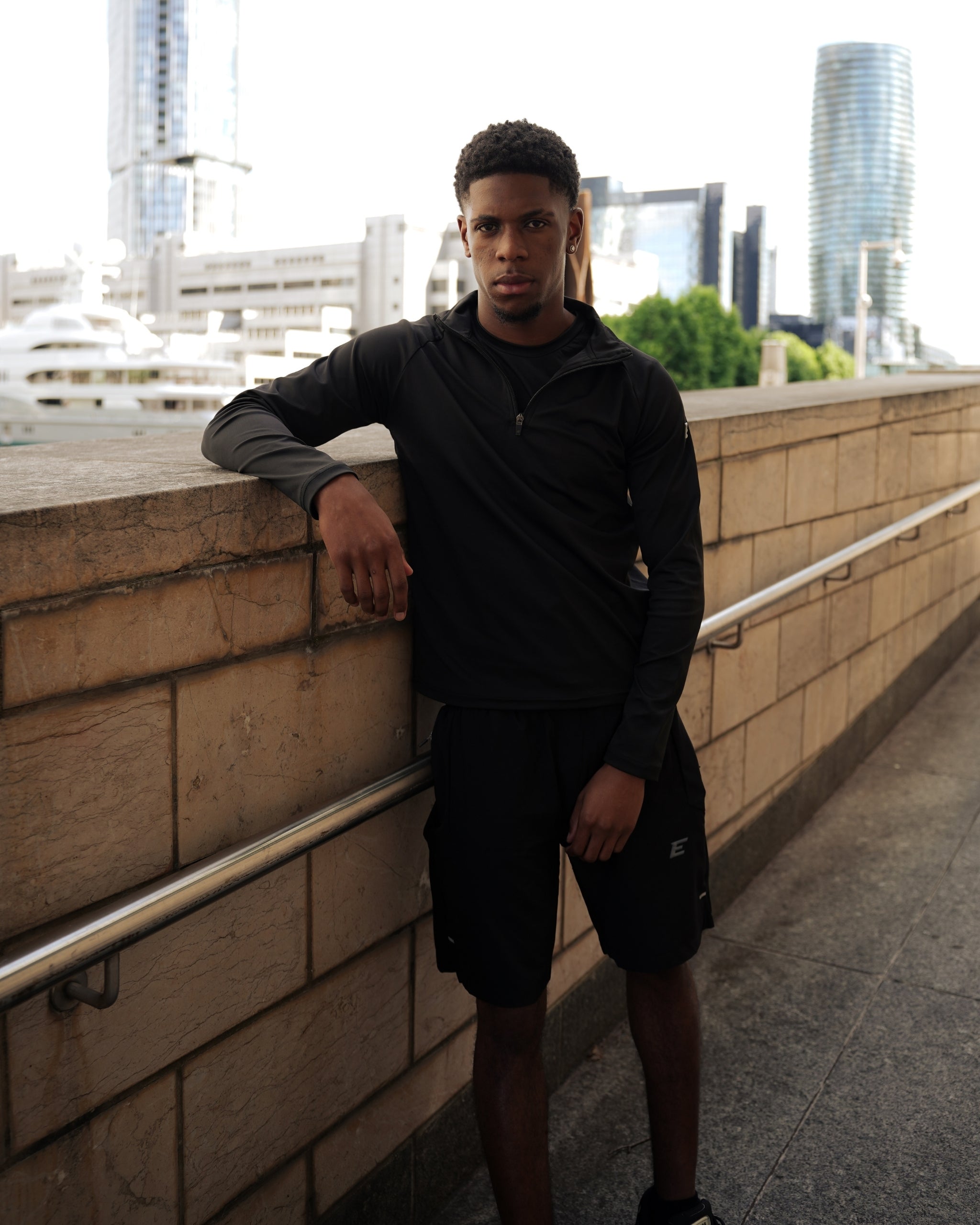 Vera Black 1/4 Zip Top-thumbmail-3