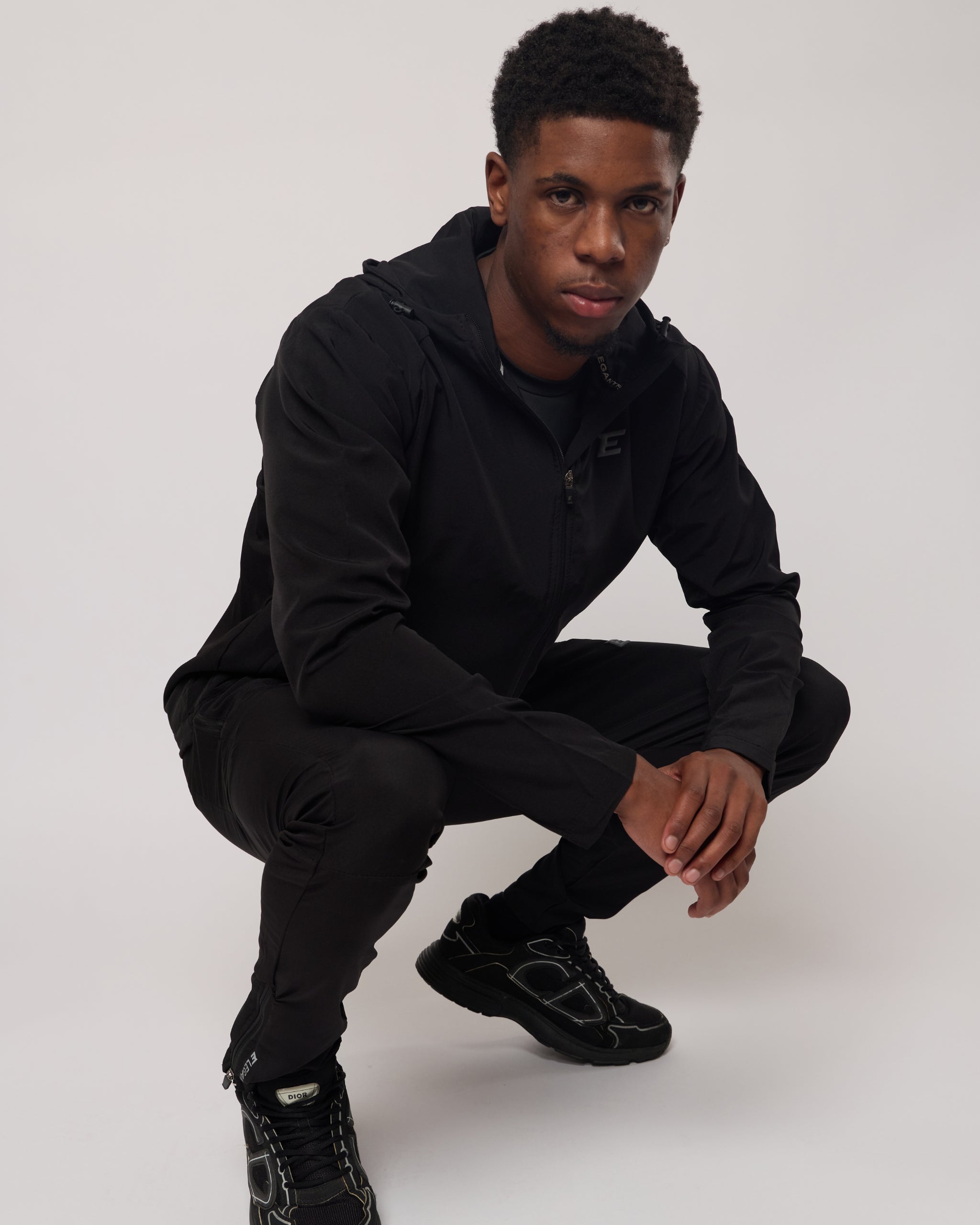 Vertex Black Tracksuit Joggers