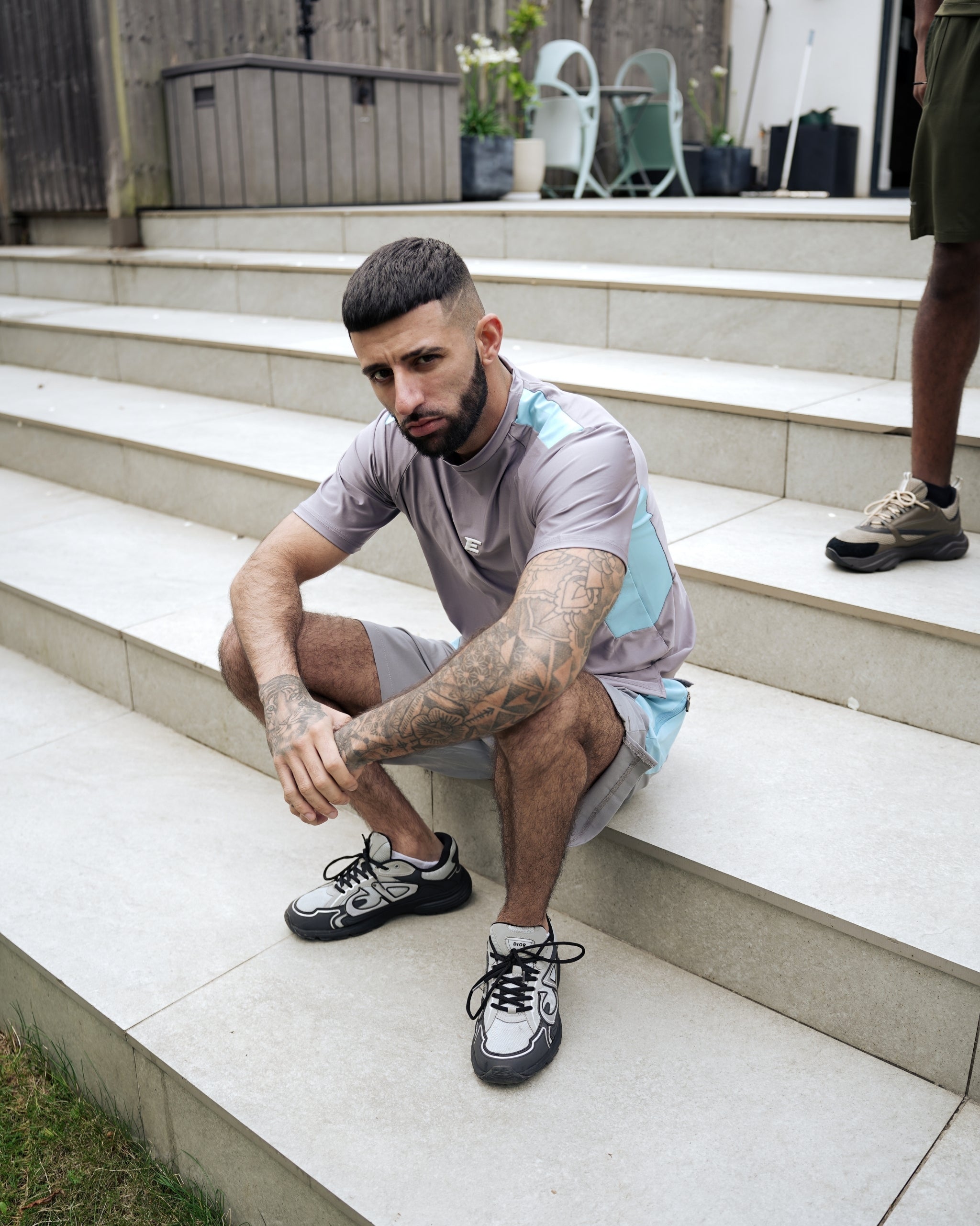 Vertex Baby Blue Grey Shorts-thumbmail-2