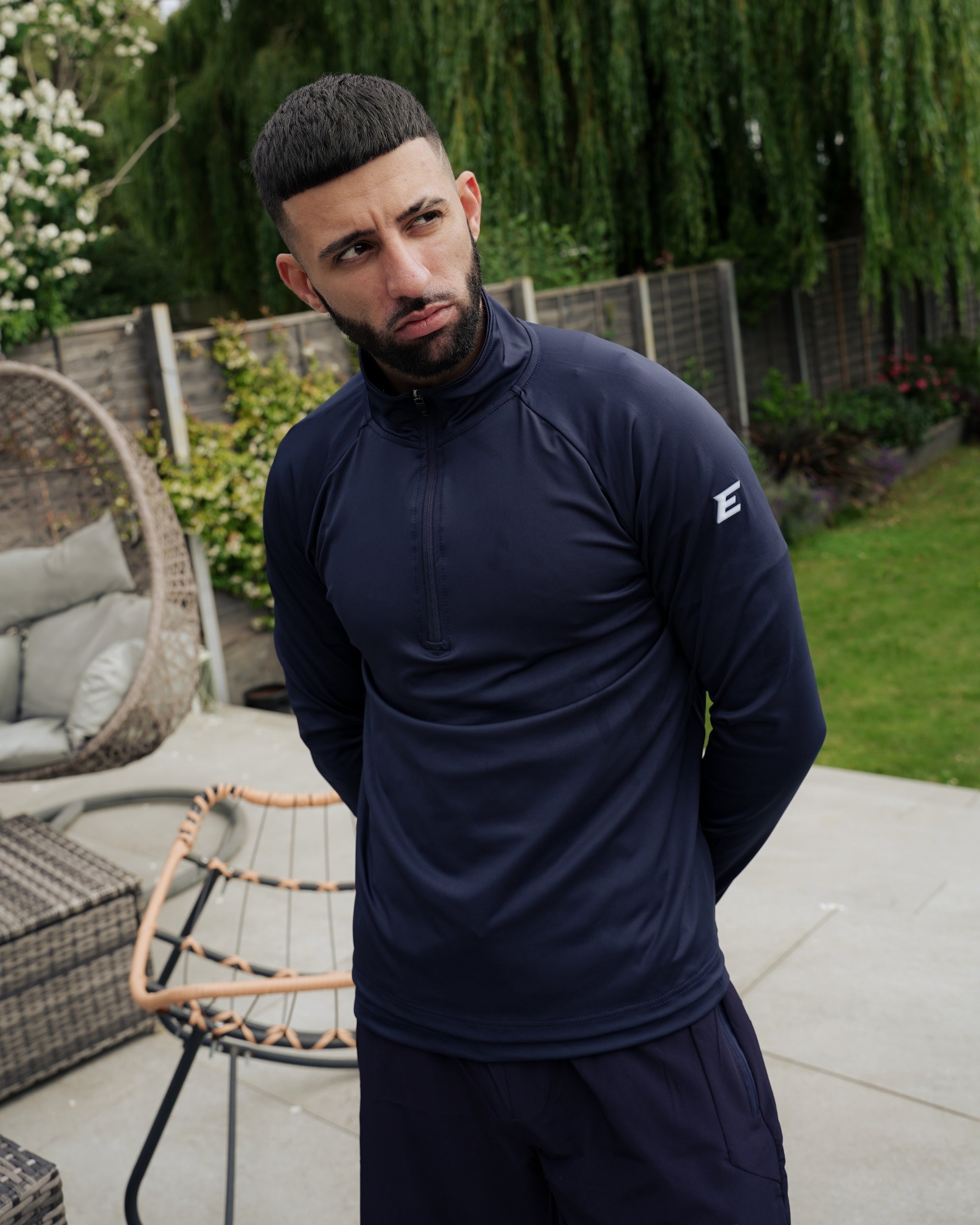 Vera Navy 1/4 Zip Top