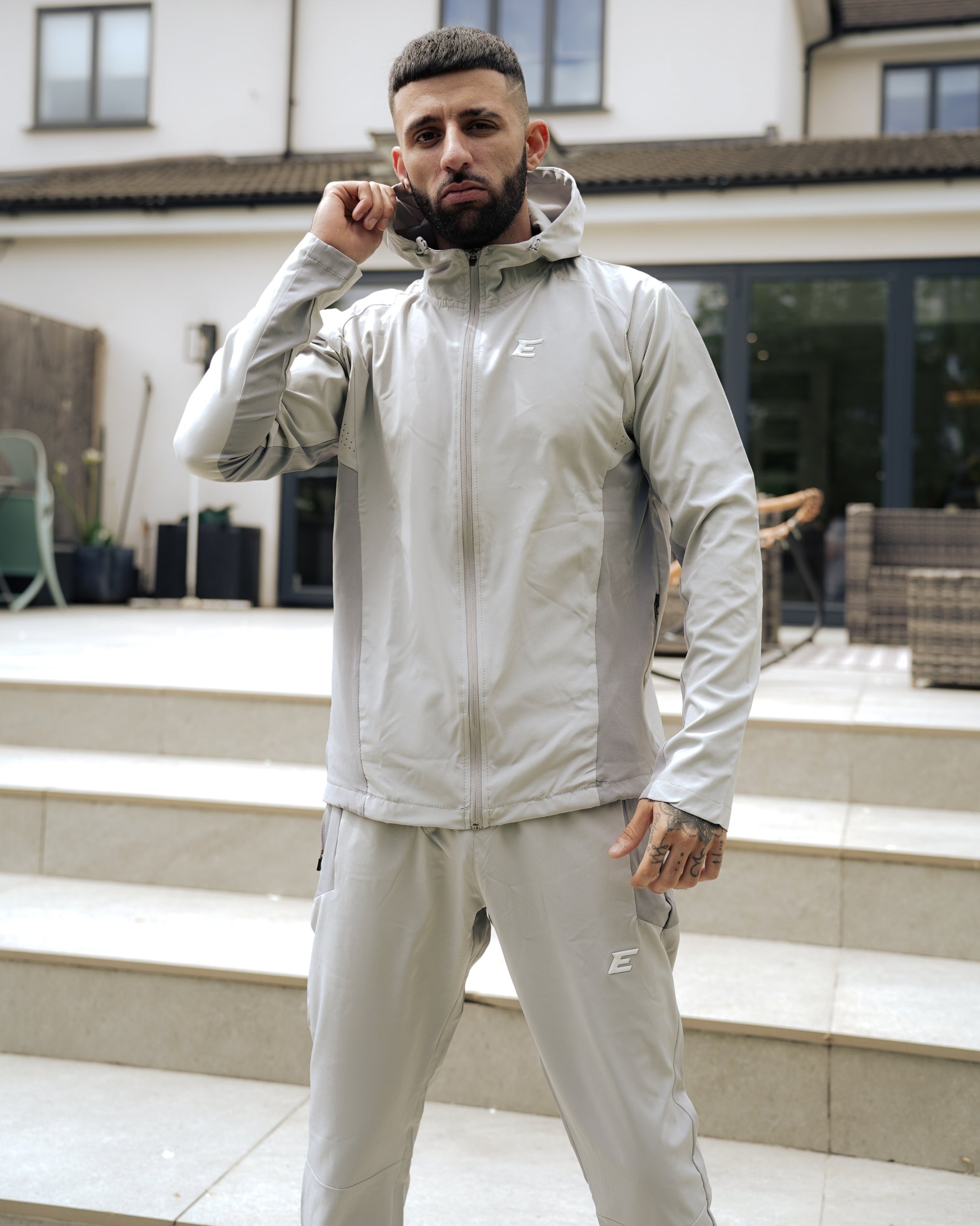 Vertex Mist Light Grey Tracksuit Jacket