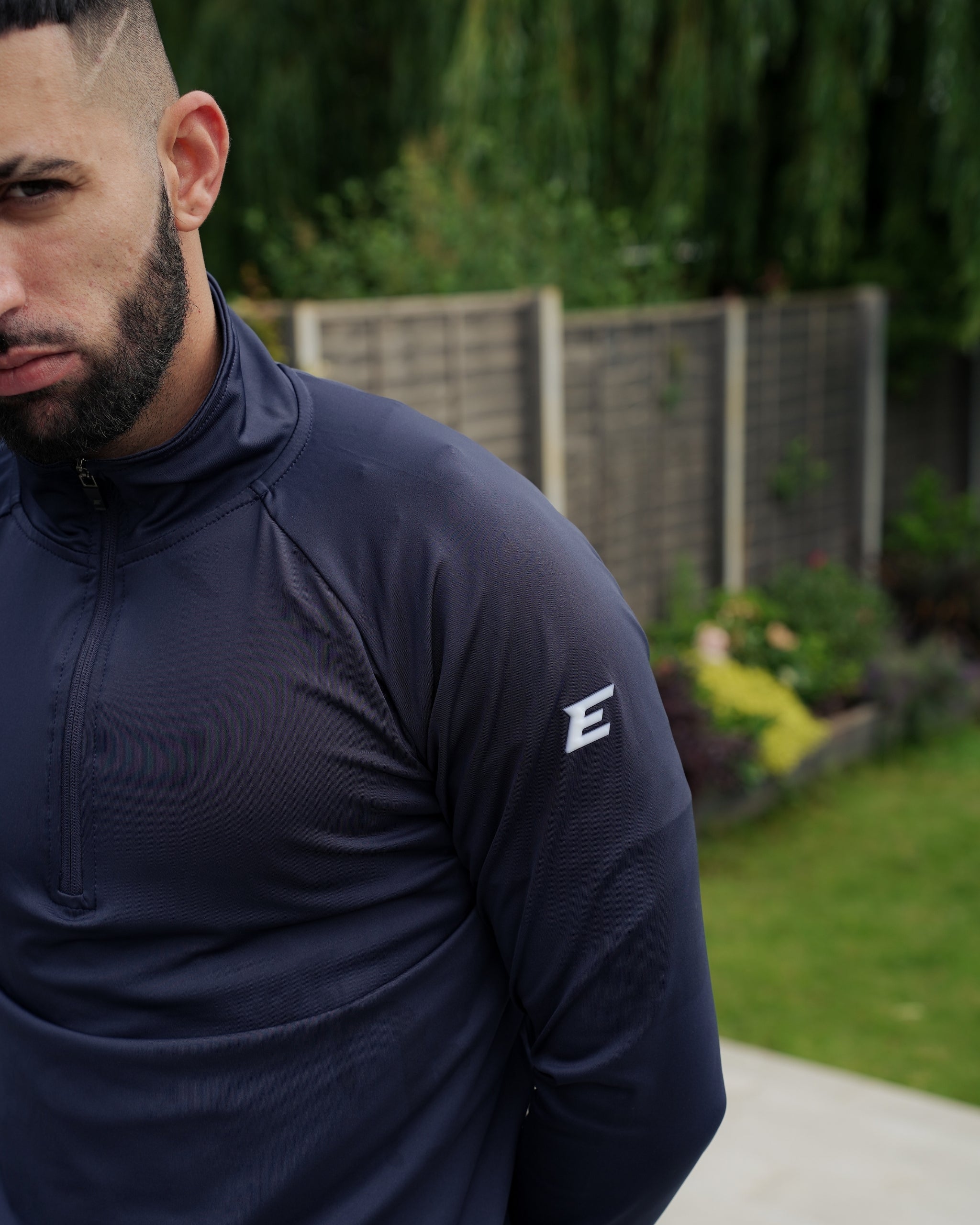 Vera Navy 1/4 Zip Top-thumbmail-3