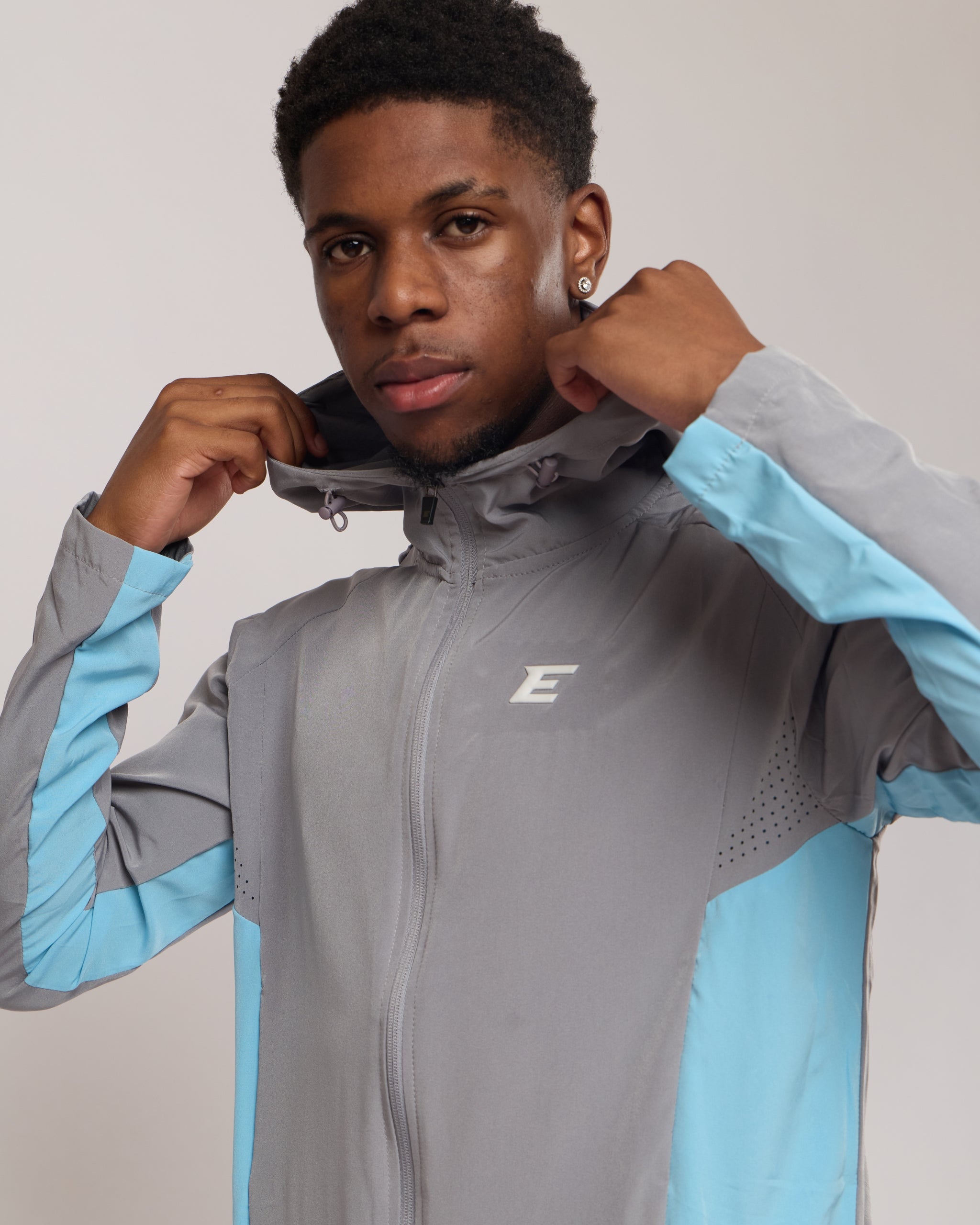 Vertex Baby Blue Grey Tracksuit Jacket