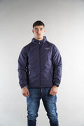 Men's Elegante Navy Tracksuit Jacket, a waterproof jacket, stylish sportswear, designer streetwear, windbreaker for men