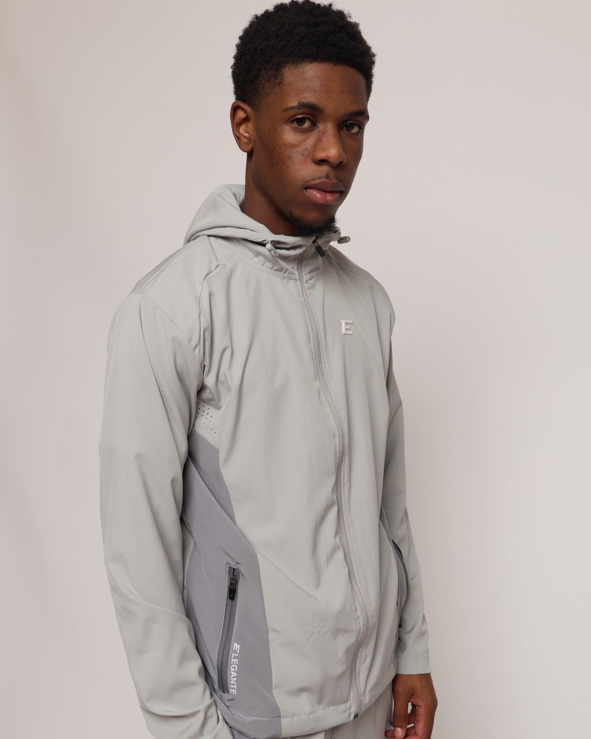 Vertex Mist Light Grey Tracksuit Jacket