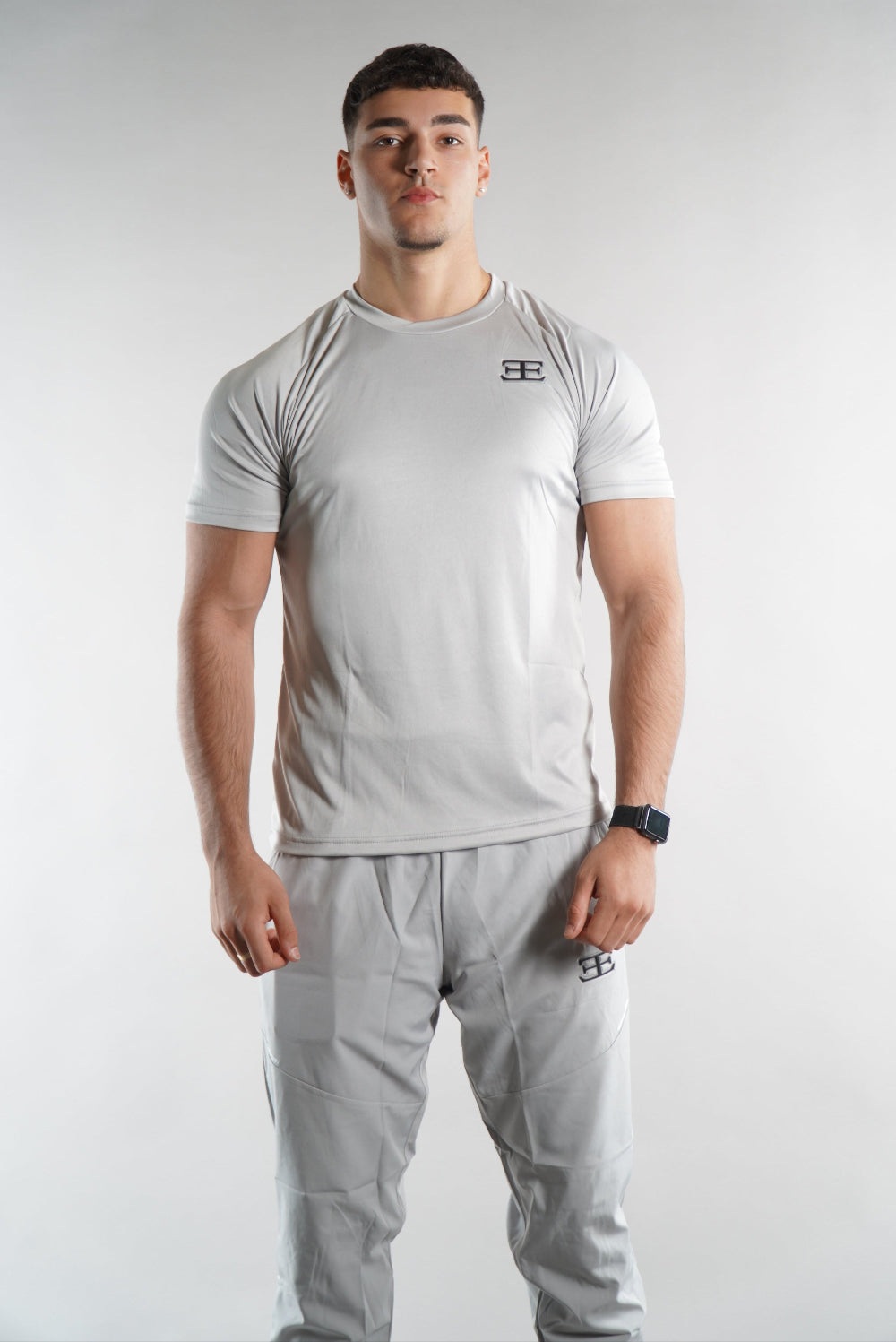 Men's Elegante gym T-Shirt in grey, activewear, mens gym clothing