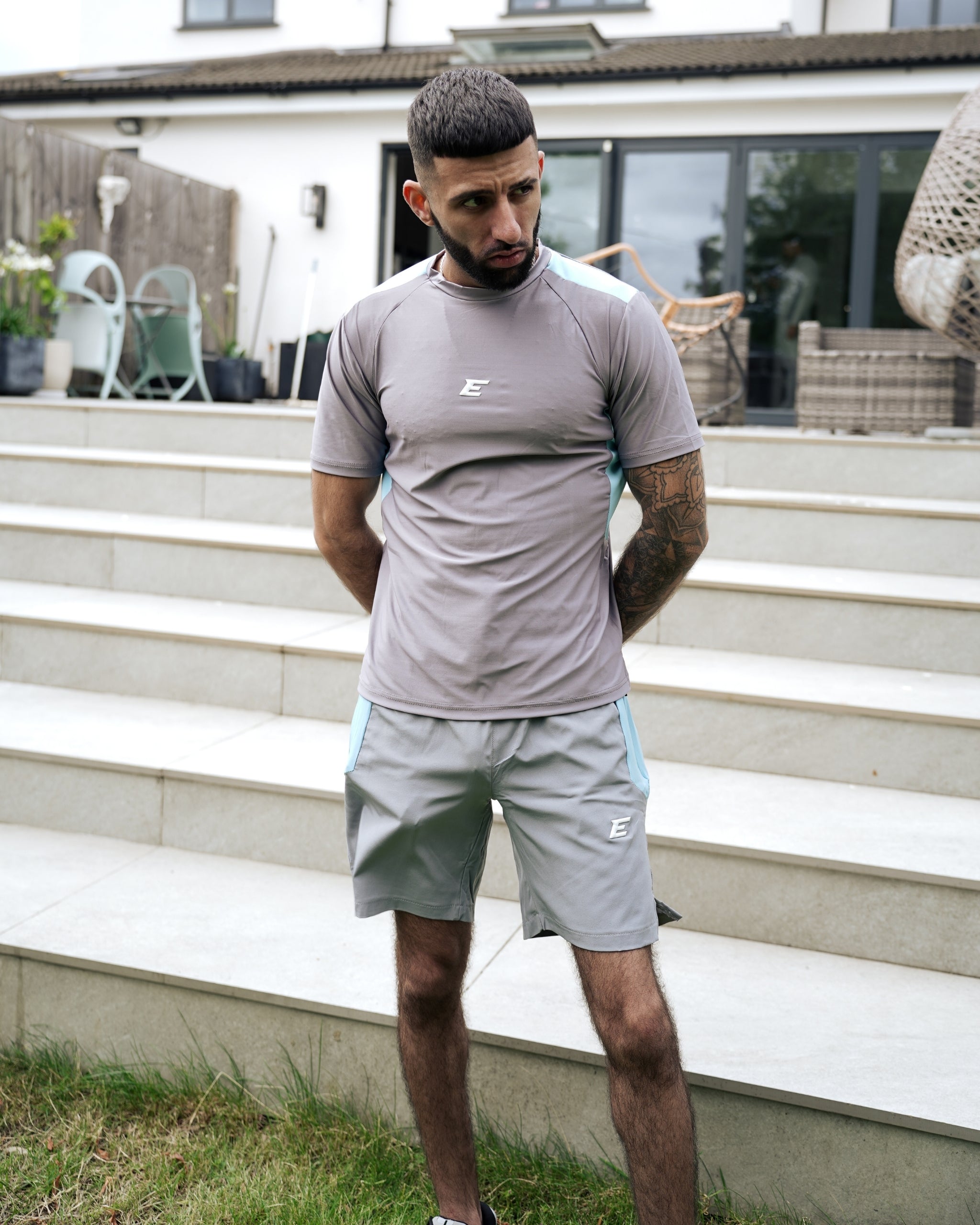 Vertex Baby Blue Grey Shorts-thumbmail-1