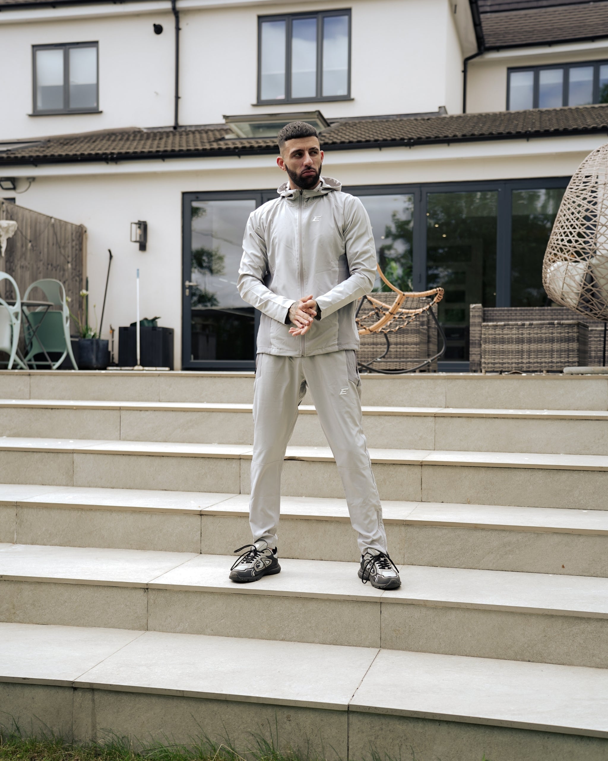 Vertex Mist Light Grey Tracksuit Joggers