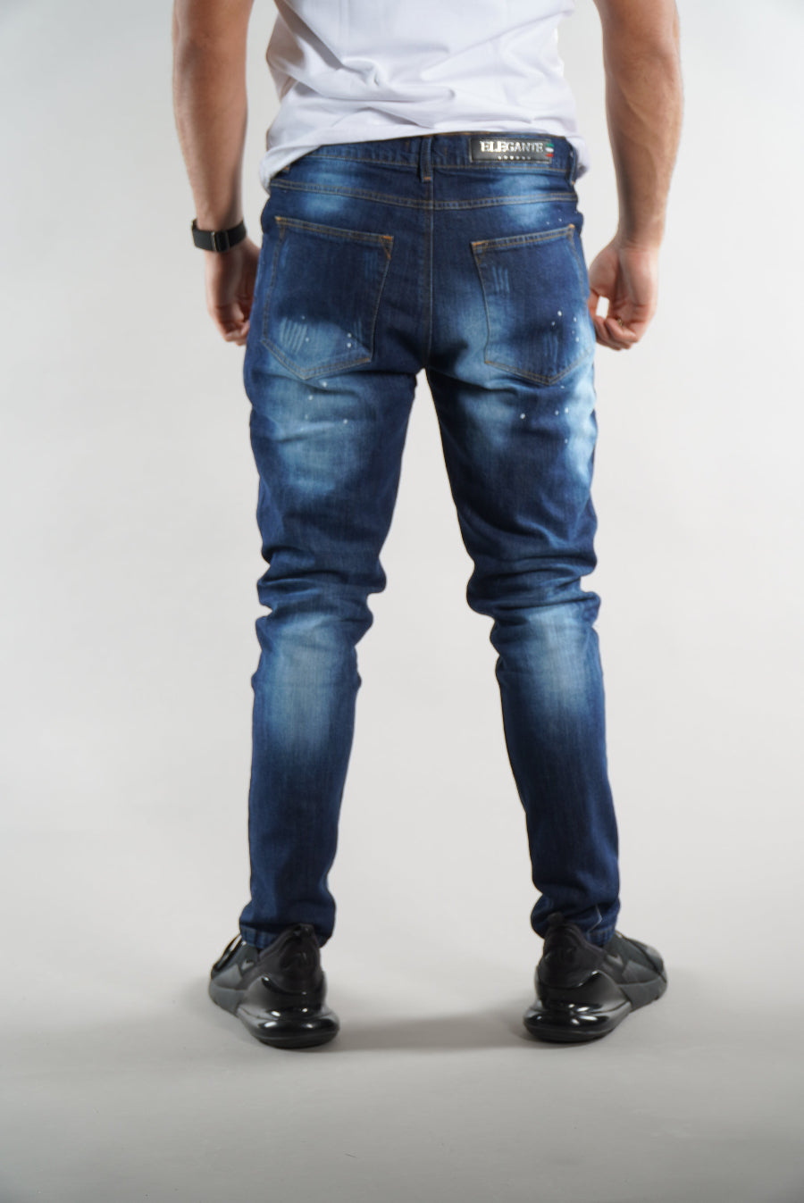 Men's Blue Elegante Denim Designer Jeans