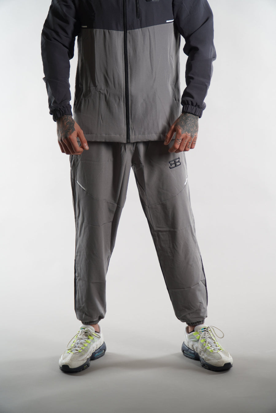 Men's Elegante Grey Tracksuit joggers, mens sports tracksuit sets, activewear, gym wear, sportswear clothing, joggers