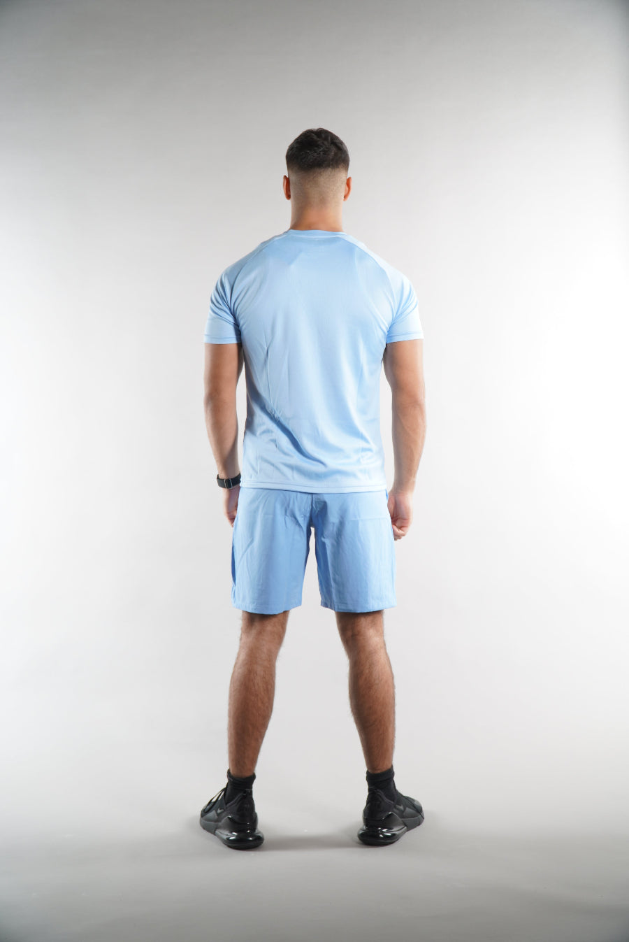 Men's Elegante gym T-Shirt in sky blue, activewear, mens gym clothing