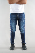 Men's Blue Elegante Denim Designer Jeans