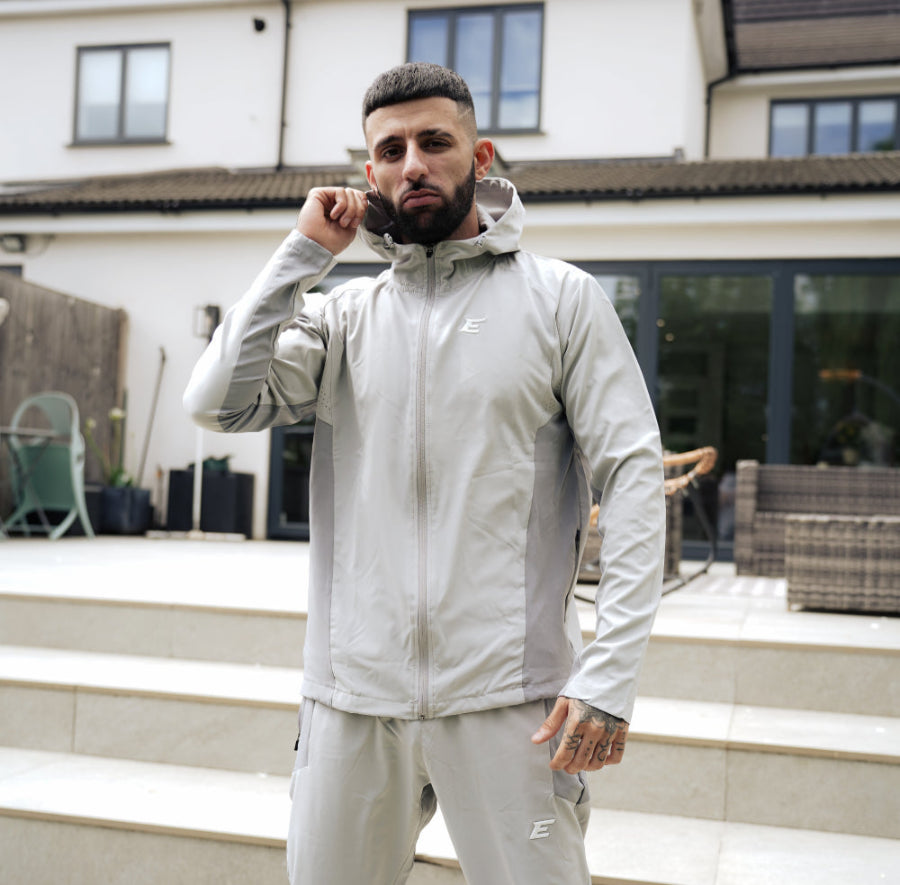 Mens Grey tracksuit set