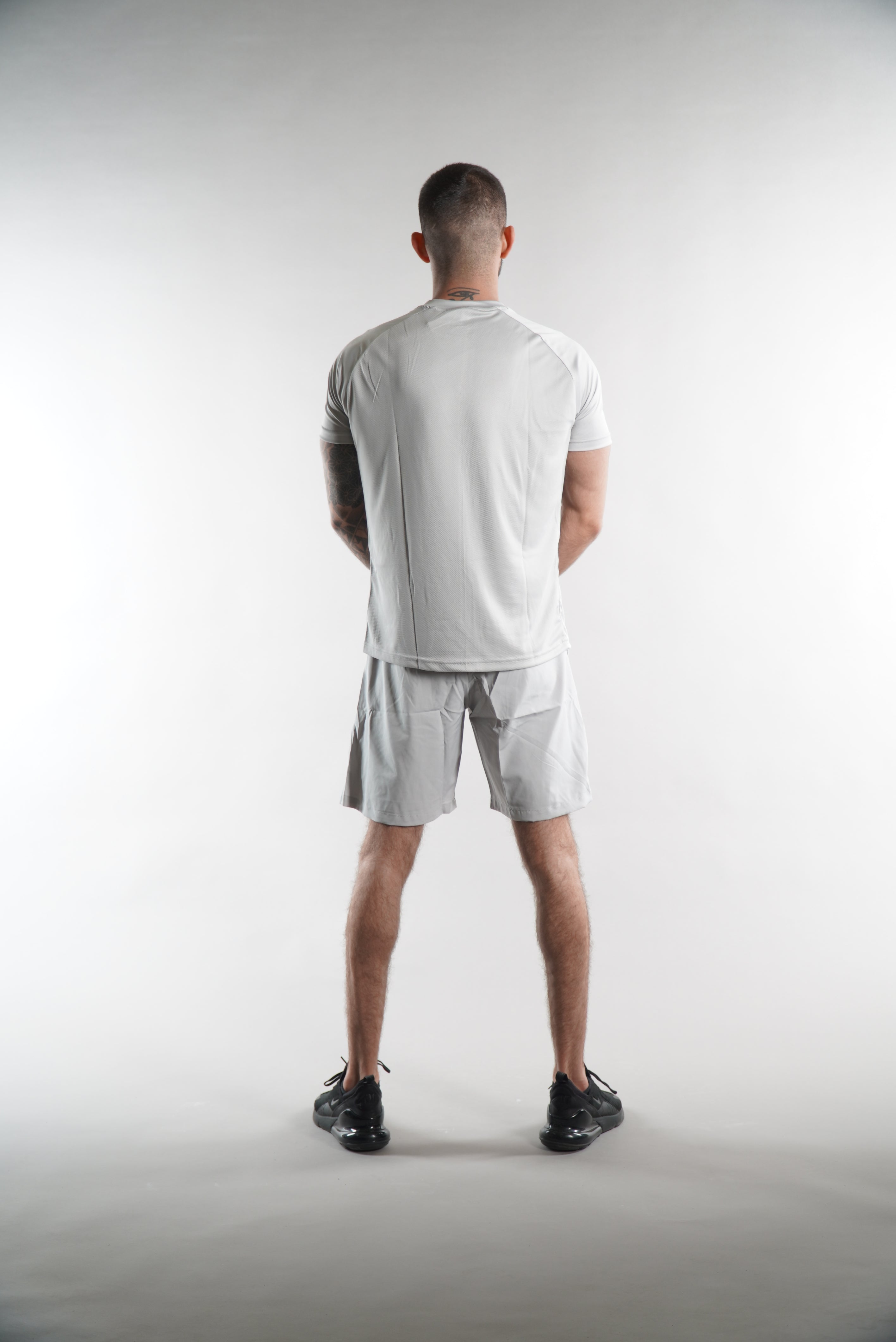 Men's Elegante Silver Grey Gym Shorts activewear for men
