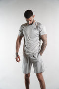 Men's Elegante Silver Grey Gym Shorts activewear for men