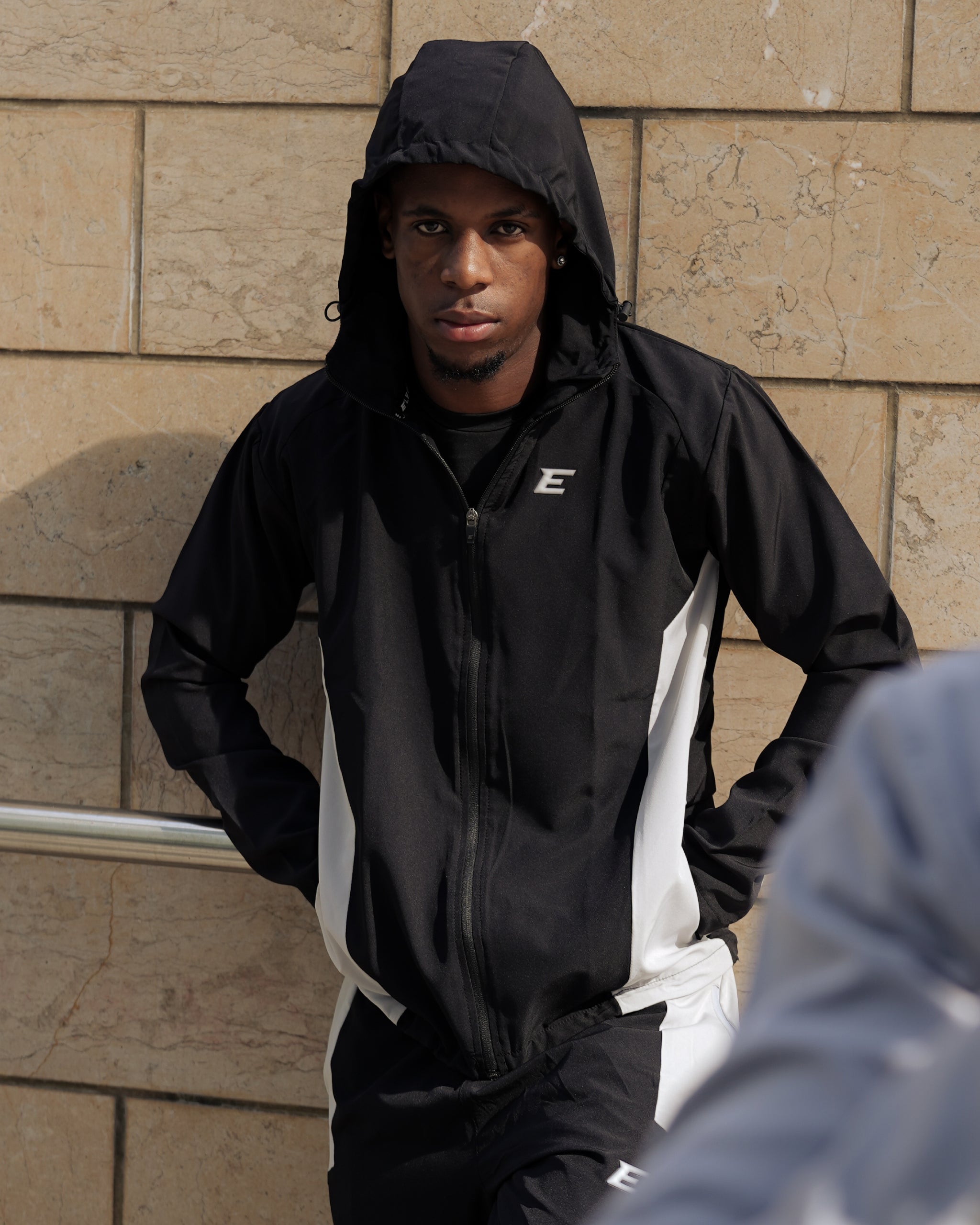Vertex Black Silver Grey Tracksuit Jacket-thumbmail-1